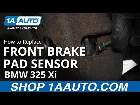 How to Replace Front Brake Pad Sensor 97-06 BMW 325 Xi