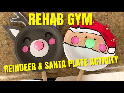 Reindeer and Santa Plate Activity
