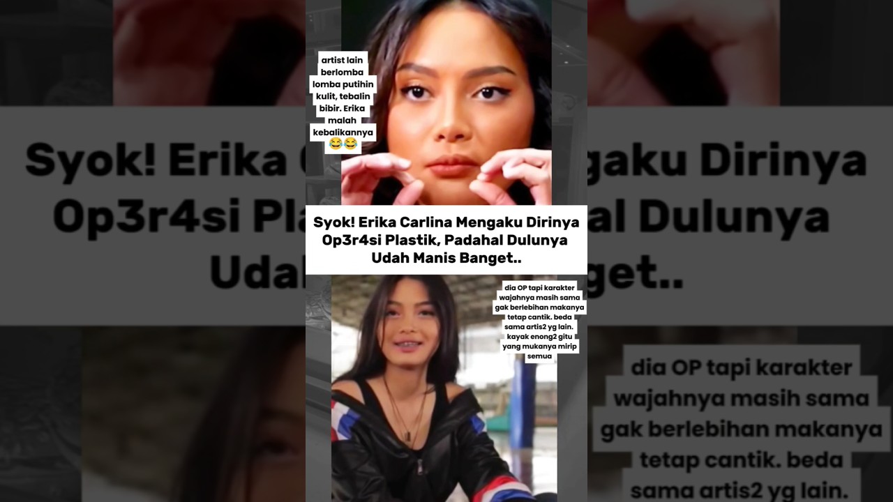 Erika Carlina Dulu Vs Sekarang #shortvideo #artist #erikacarlina #viralvideo