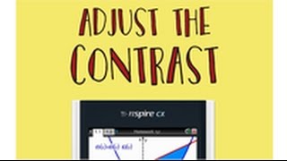 Smart Starts: Adjusting the contrast on the TI-Npsire™ CX or CX CAS handheld