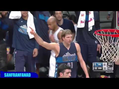 Dirk Nowitzki (2015.12.23) @Nets, 22 Pts, GAME WINNER, 6th ALL TIME!