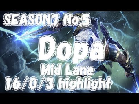 Dopa Zed vs Ahri highlight KR LOL Challenger