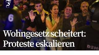 Ausschreitungen bei Protesten gegen Wohnungsnot