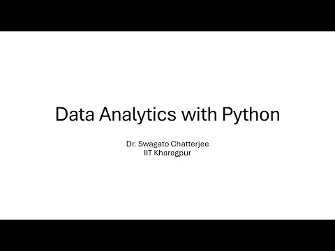 Data Analytics With Python Day 2 Session 1