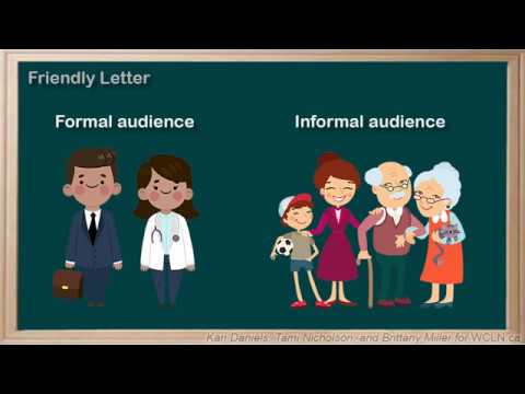 WCLN - Writing a Friendly Letter