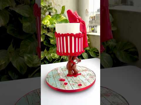 Viral anti gravity cake😍 #shorts #cakes #cake #antigravity #cakemaking #cakes #bakes #bakery #teddy