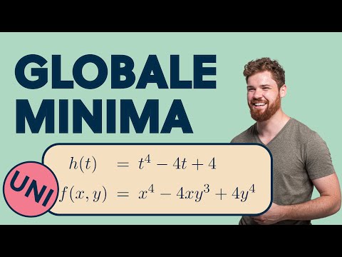UNI EXAM Determine global minimum, functions with one and more variables + estimation