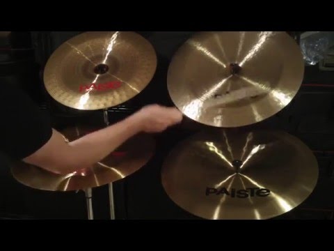 Paiste 2002, Twenty, & Sound Creation china cymbal comparison