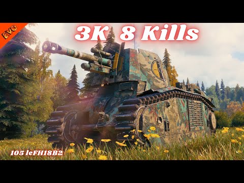 105 leFH18B2 3K Damage 8 Kills Arty | Mir Tankov | World of Tanks