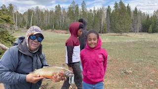 We Hiked to a Beautiful Mountain Lake + Fishing & Cooking Brats! #flyfishing #outdooradventures