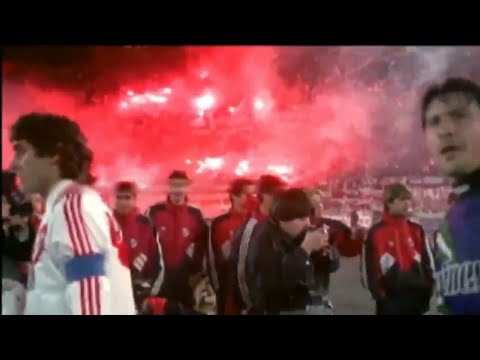 Mejor Recibimiento de la historia - RIVER PLATE vs América de Cali 1996 - Sonido Ambiente