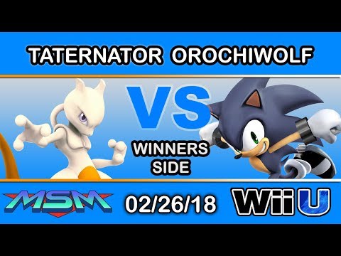 MSM 135 - Taternator (Mewtwo) Vs. orochiwolf (Sonic) Winners Side - Smash 4