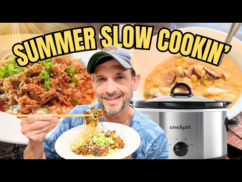 3 Lazy Day SLOW COOKER Meals Perfect For Summer! (Dinner Done Right)