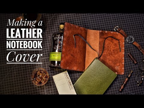 Making a Leather Notebook Cover!