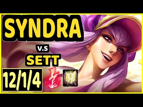 ALEX ICH (SYNDRA) vs SETT - 12/1/4 KDA MID GAMEPLAY - NA Ranked MASTER
