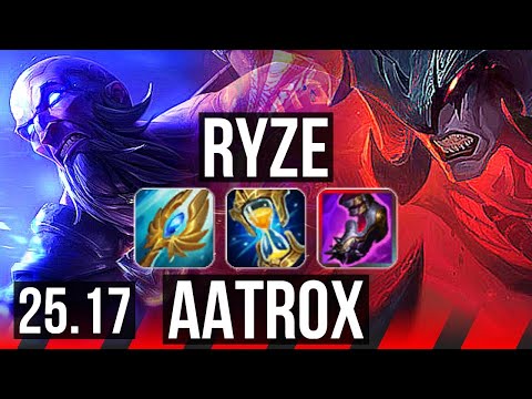 RYZE vs AATROX (TOP) | 7/2/6 | EUW Master | 25.17
