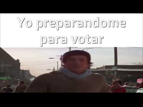 Yo preparándome para votar