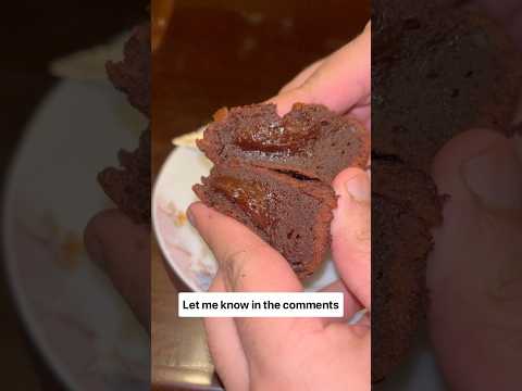 Tried making a choco lava bomb at home and just look at that flow 🤤🍫#ChocoLavaCake #Chocolate