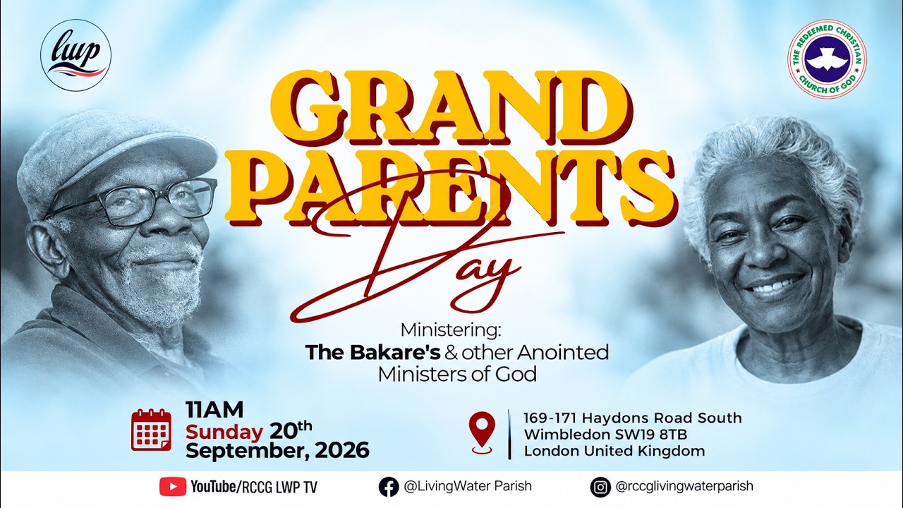 Sunday Service at RCCG Living Water Parish - 20 September 2026