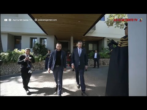 VISITA DEL PRESIDENTE DE COSTA RICA A EL SALVADOR Y RECIBIDO EN COATEPEQUE  POR SU MUMOLO