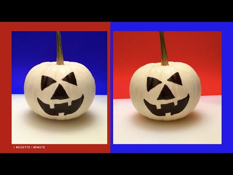 Comment Décorer une Citrouille en Quelques Minutes / Décoration d'Halloween Facile