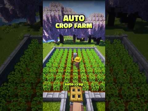 Minecraft Auto Crop Farm 🌾⚙️ | Easy Harvest System for Survival!