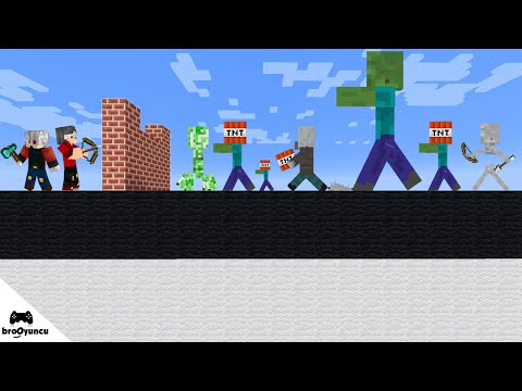 MİNECRAFT YENİ DEV ZOMBİ ORDUSU SALDIRILARI KALE SAVUNMASI