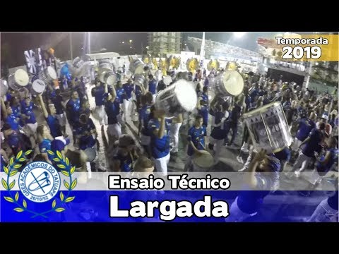 Tatuapé 2019 - Bateria no ensaio técnico (Largada) - Apoteose Visita SP