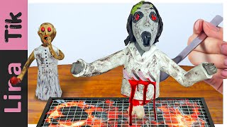 Eating GRILLED GRANNY Chapter Two - Lina Tik ASMR Mukbang Food Sounds/Horror Game