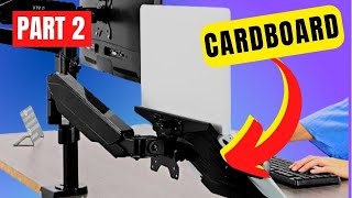 Durable DIY Cardboard Laptop Mount (for VESA Arm) | PART 2