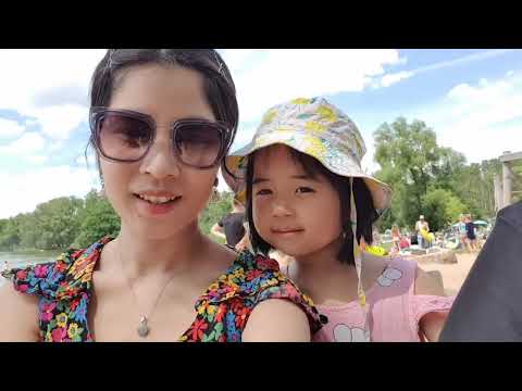 Em đi chơi hồ Dechsendorfer Weiher. Let's go to the lake