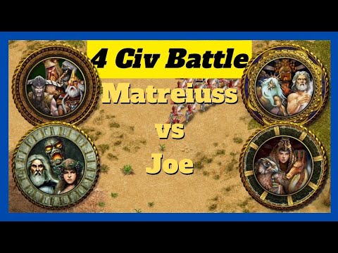 AN EARTHQUAKE TO BE REMEMBERED | Matreiuss vs Joe Game 4/7 #aom #ageofempires