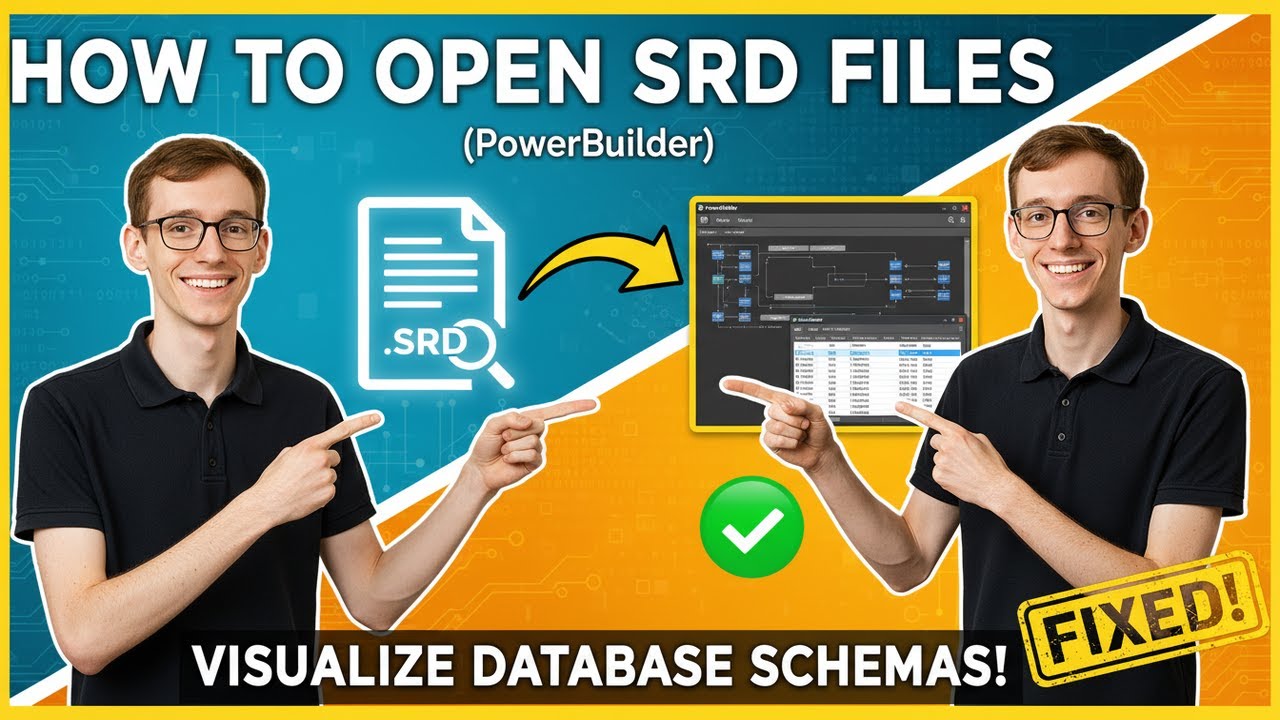 How to Open SRD Files (PowerBuilder)