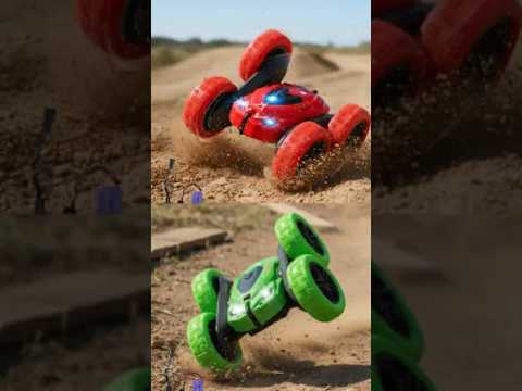 Auto A Radio Control Remoto Luz Giro 360°