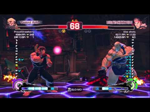 ProudStrawberry [Gouken] Vs kiss shots [Ryu] SSF4 Arcade Edition 2012 720 HD