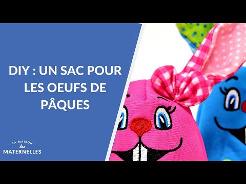 DIY - Un sac pour les oeufs de Pâques - La Maison des maternelles #LMDM