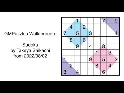 GMPuzzles - 2022/08/02 - Sudoku by Takeya Saikachi