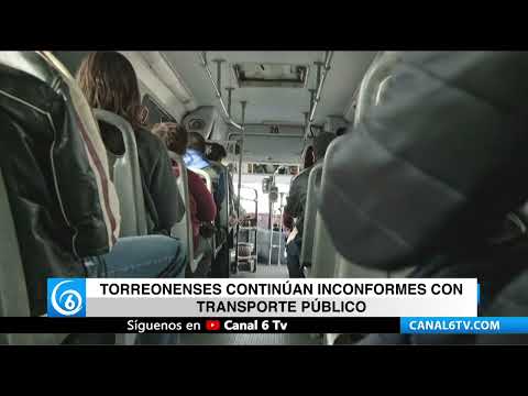 Video: Torreonenses continúan inconformes con transporte público