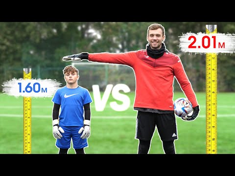 Самый НИЗКИЙ vs ВЫСОКИЙ вратарь // SHORTEST vs TALLEST goalkeeper CHALLENGE