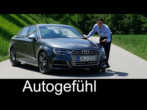 New Audi S3 sedan 310 hp FULL REVIEW test driven Audi A3 family Facelift 2017/2016