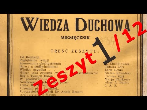 1/12 Miesięcznik Wiedza Duchowa 1934 [Zeszyt 1]