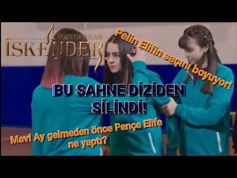 Bu sahne diziden silindi! Pençe Elifin saçını boyuyor! Tozkoparan İskender