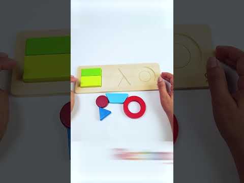 Aprenda formas usando quebra-cabeças de geometria