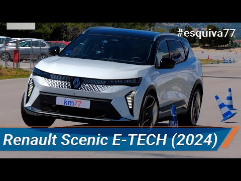 Renault Scenic E-TECH 2024 – Maniobra de esquiva (moose test) y eslalon | km77.com