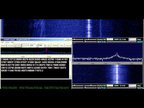 HF Radio - Morse Number Station - 4.937 Mhz USB - 2011.03.15 - 22.28 UTC