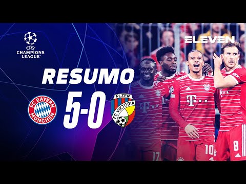 CHAMPIONS LEAGUE | Resumo do jogo: Bayern 5-0 Plzen