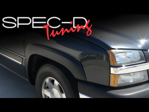 SPECDTUNING INSTALLATION VIDEO: 1999 - 2006 CHEVY SILVERADO FENDER FLARE