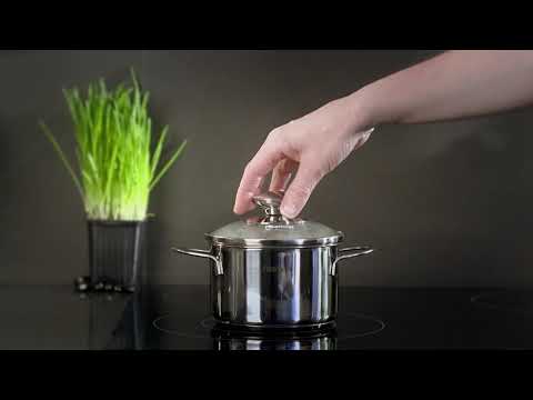 Кастрюля BAMBINO 12x7,5 см / 0,8 л со стекл. крышкой (нерж. сталь)