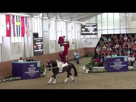 Vaulting WM 2021 Pas de Deux GER  J. van Gerven/C. Congia