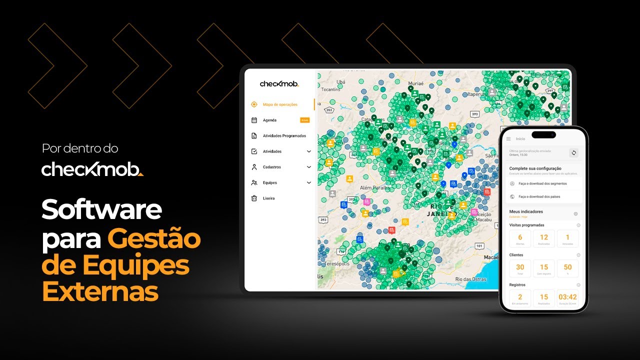 Demonstração do Checkmob - Software para gestão de equipes externas